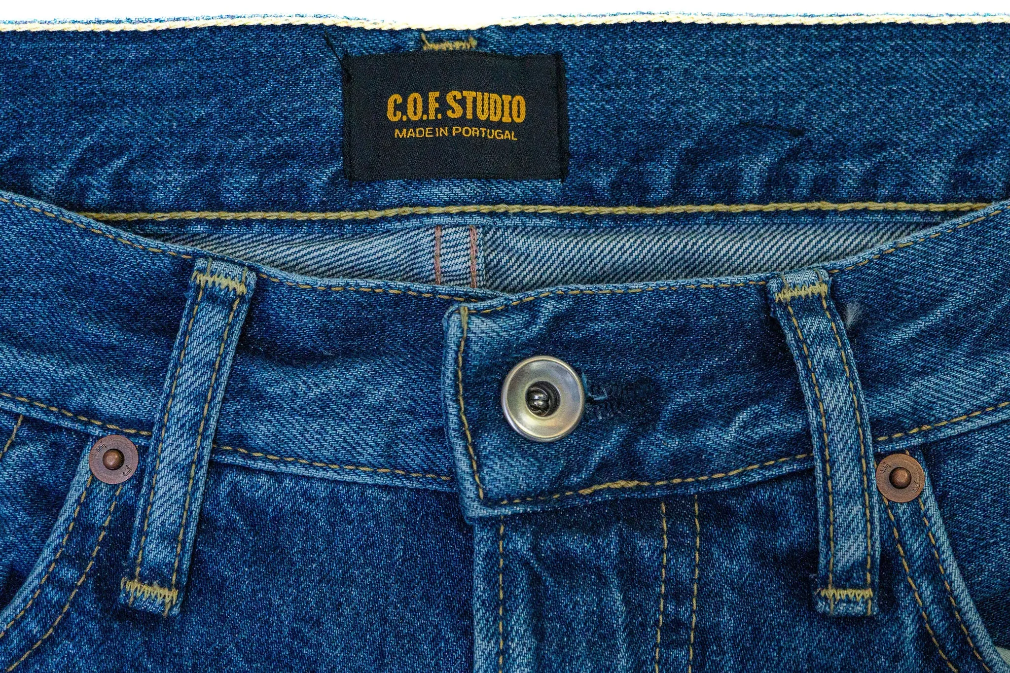 C.O.F. Studio M6 Straight - 13 oz. Selvedge 6x Wash sold by Franklin and Poe product image thumbnail 5