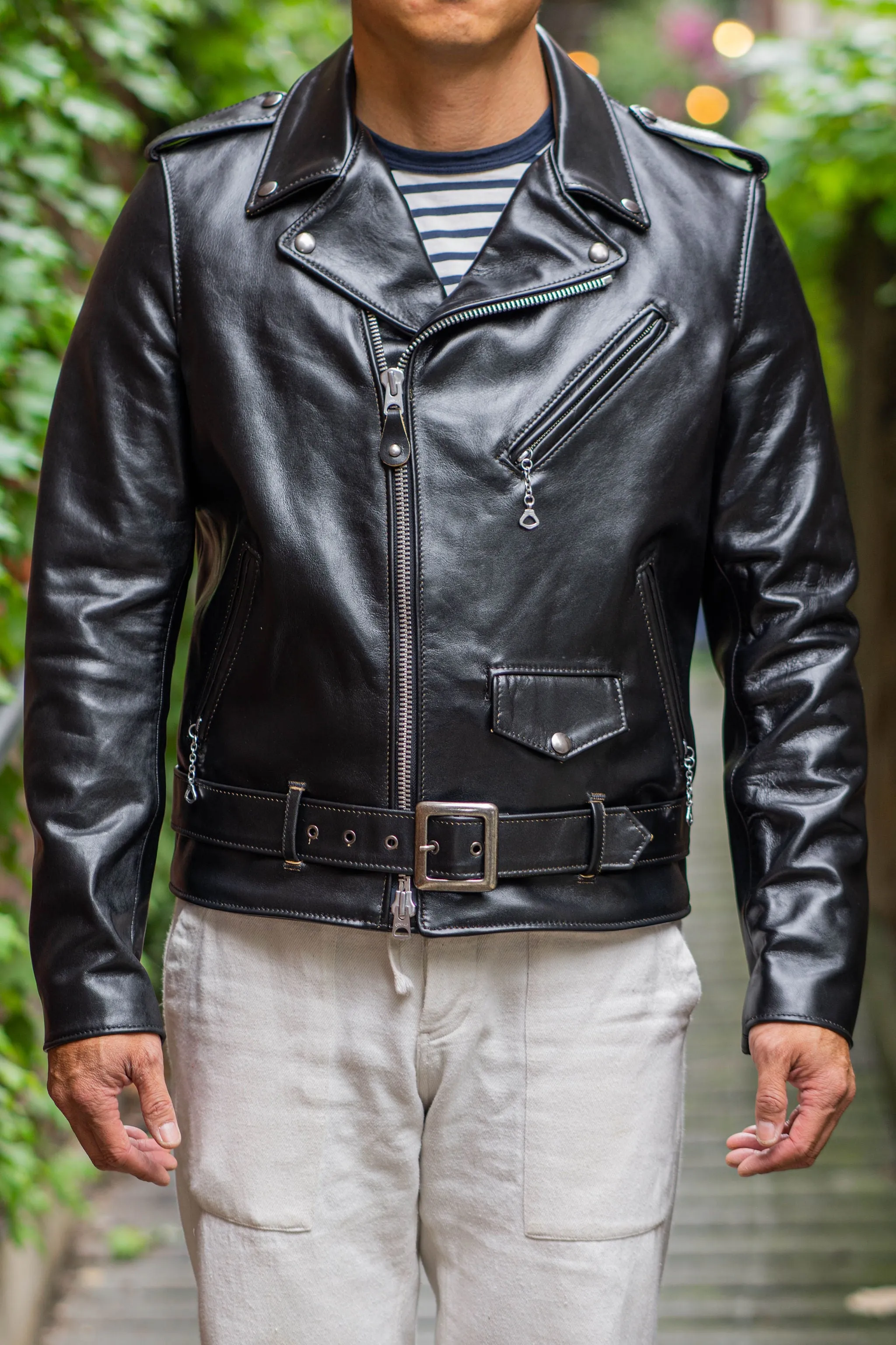 Schott NYC PER62 Perfecto Teacore Leather Motorcycle Jacket sold by Franklin and Poe