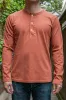 Freenote Cloth 13oz Henley L/S - Picante sold by Franklin and Poe