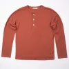 Freenote Cloth 13oz Henley L/S - Picante sold by Franklin and Poe