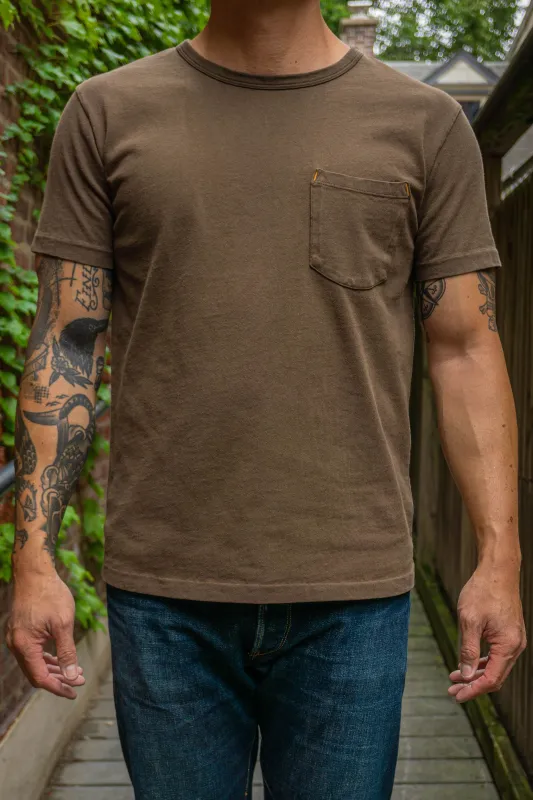 Freenote Cloth 13oz Pocket T-Shirt - Cedar sold by Franklin and Poe