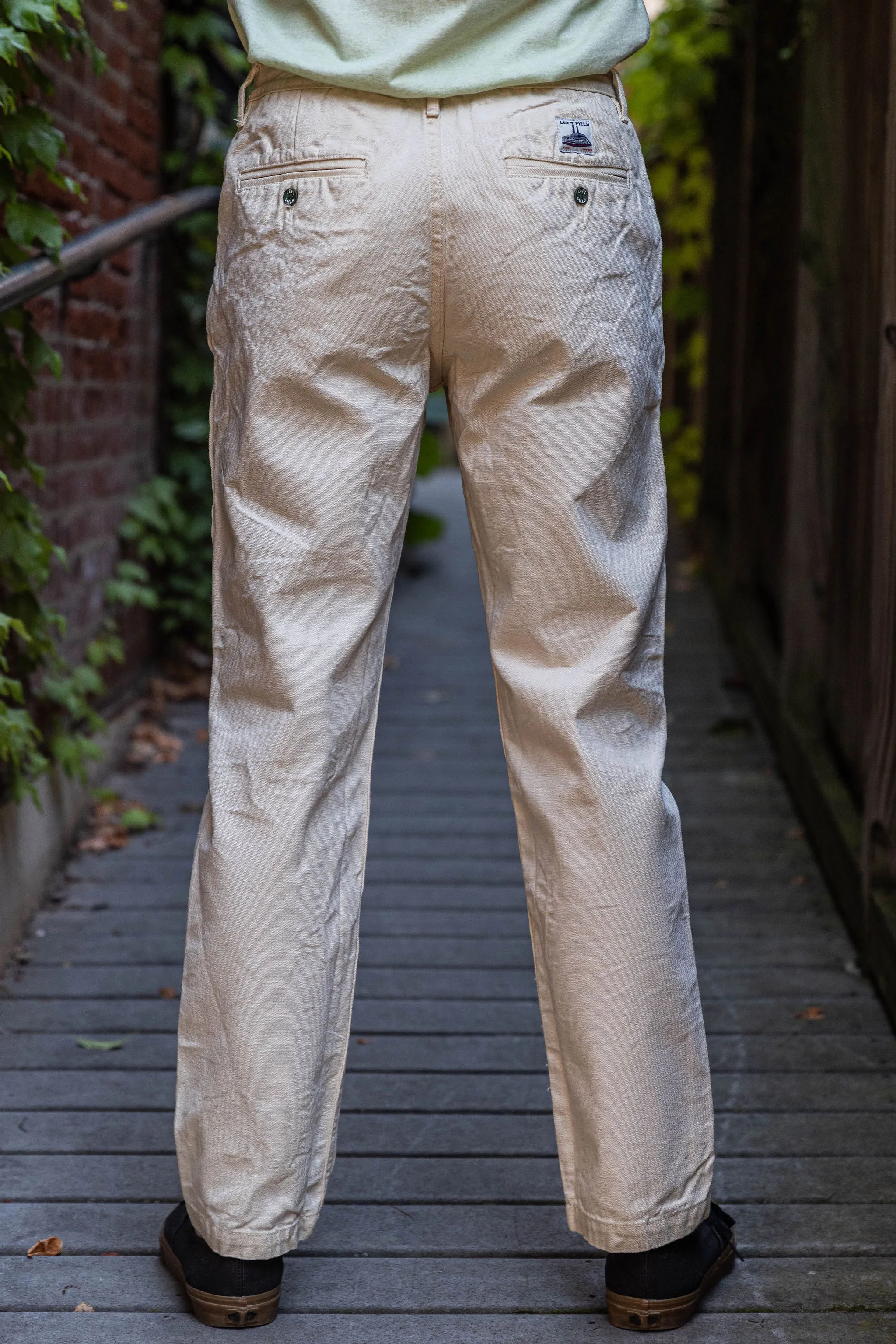 Left Field NYC Work Uniform Chino - Natural Duck sold by Franklin and Poe product image thumbnail 3