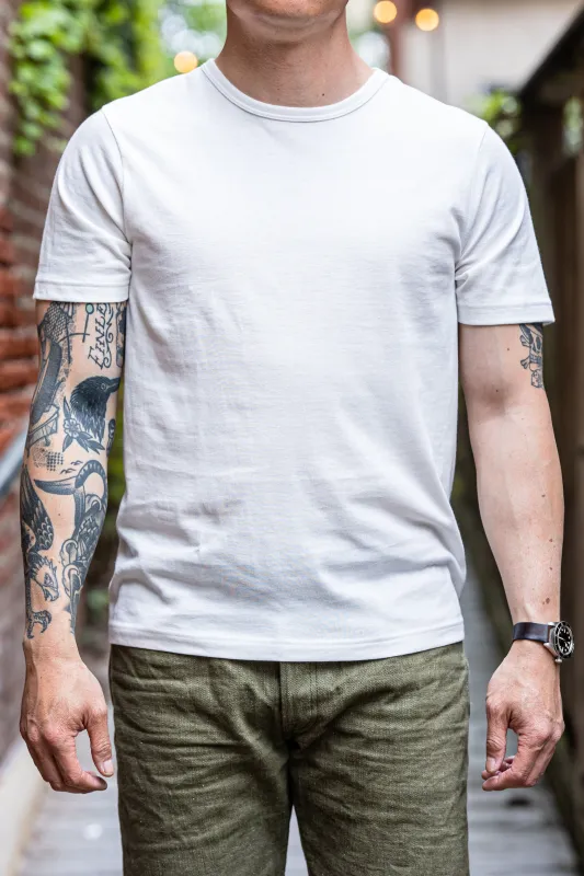 Merz b. Schwanen 1950's Crew Neck T-Shirt - White sold by Franklin and Poe