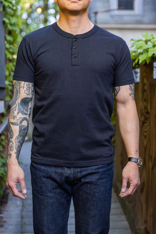 UES Ramayana Henley - Black sold by Franklin and Poe