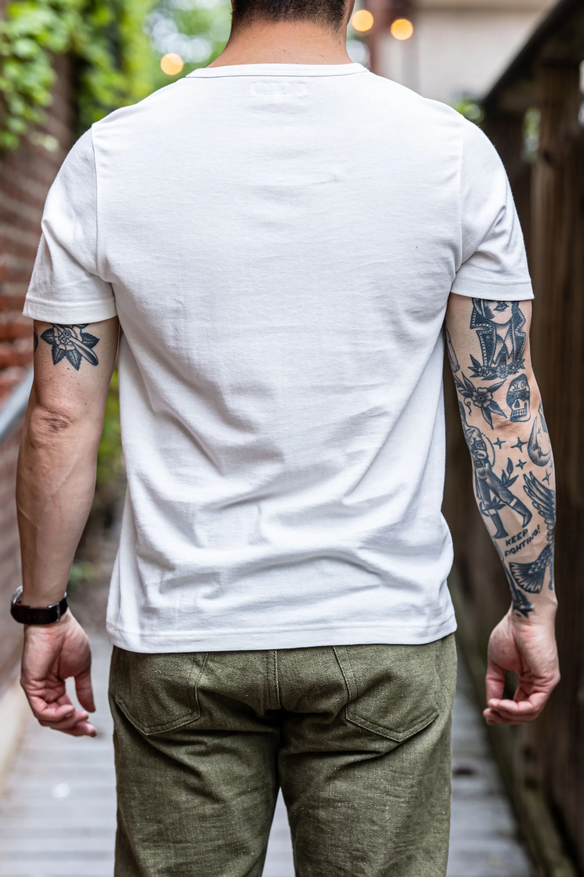 Merz b. Schwanen 1970's Crew Neck T-Shirt - White sold by Franklin and Poe product image thumbnail 2