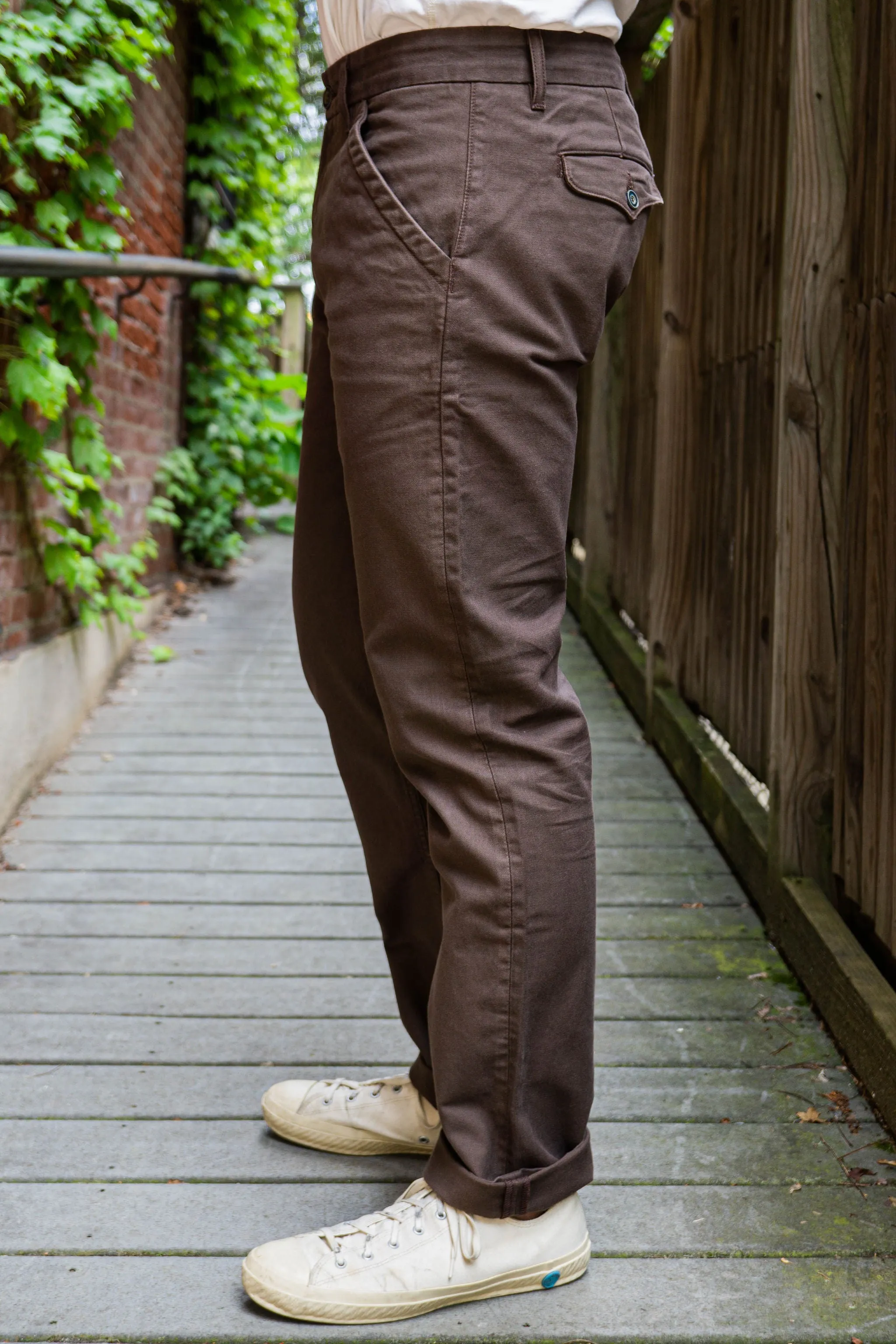 Freenote Cloth Workers Chino Slim Fit - Bark sold by Franklin and Poe product image thumbnail 2