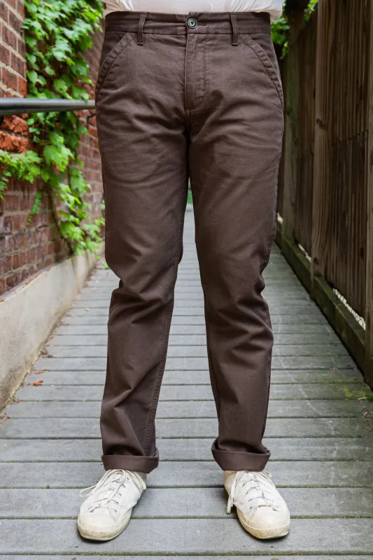 Freenote Cloth Workers Chino Slim Fit - Bark sold by Franklin and Poe