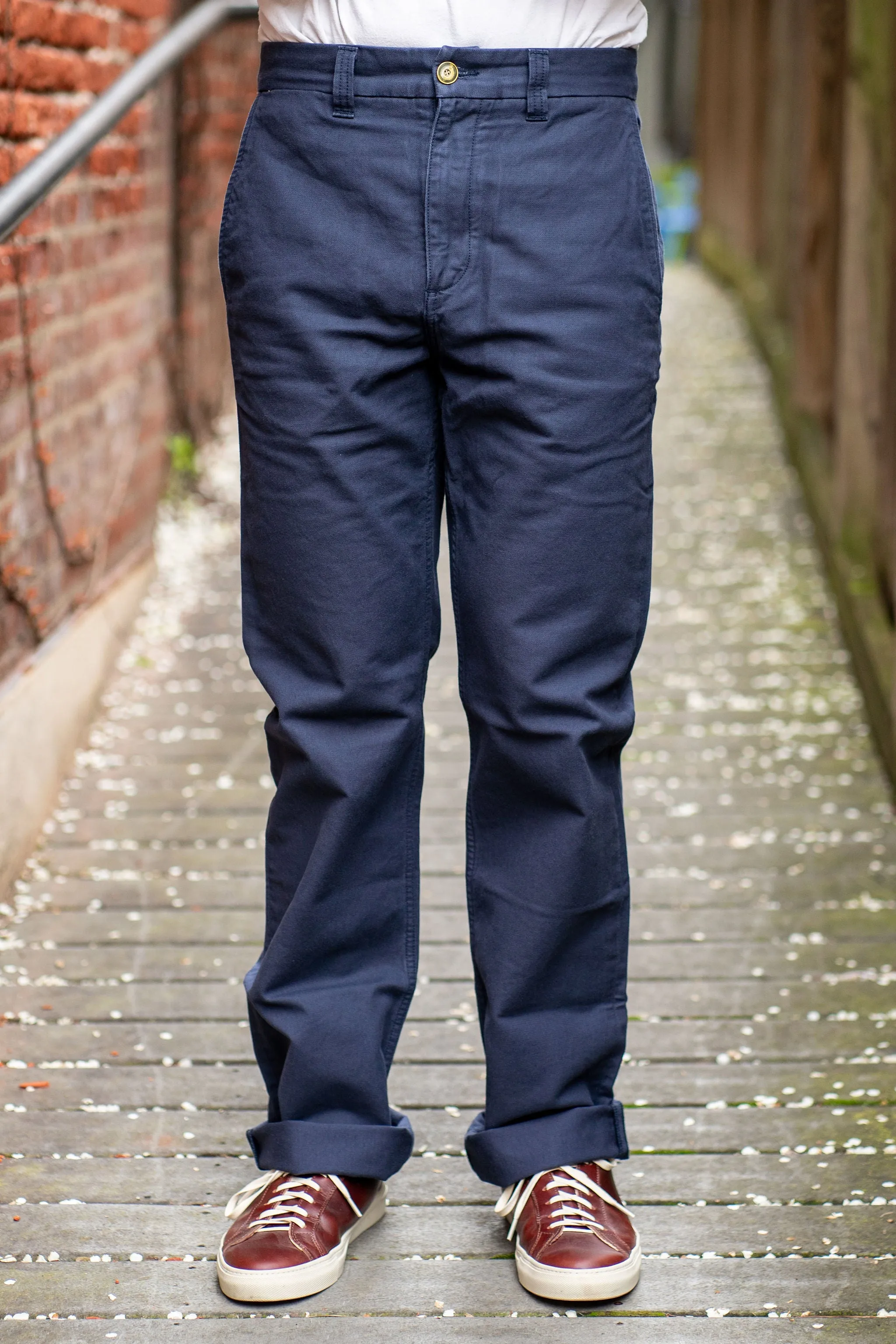 Freenote Cloth Deck Pant - Navy sold by Franklin and Poe