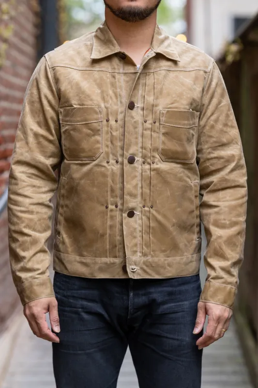 Freenote Cloth Riders Jacket Waxed Canvas - Tumbleweed sold by Franklin and Poe