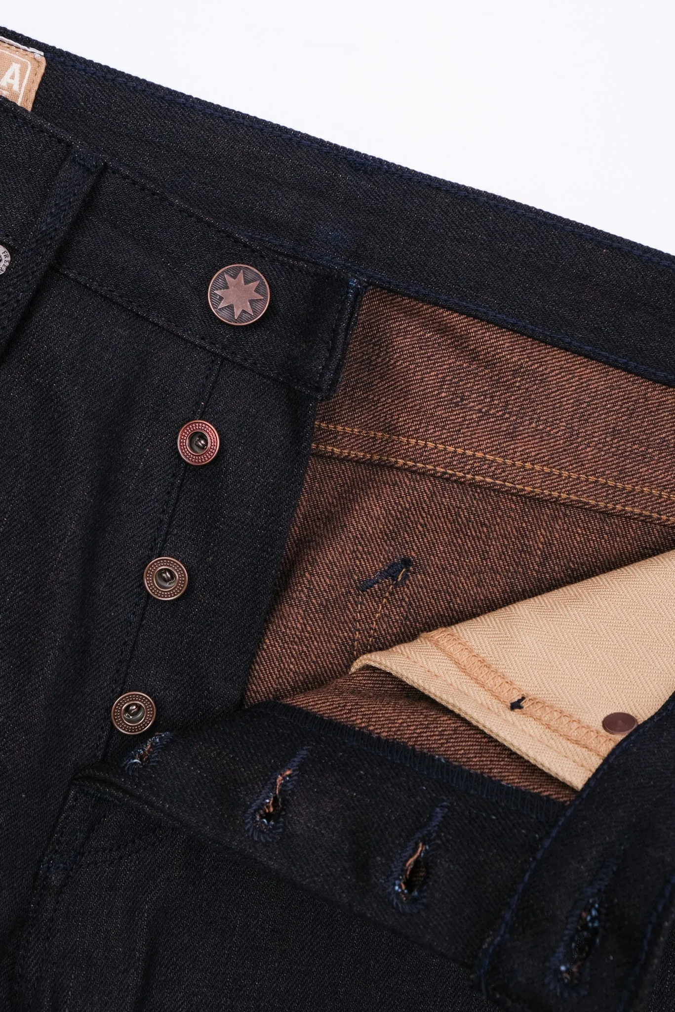 Freenote Cloth Portola - 16oz Blue Brown Denim sold by Franklin and Poe product image thumbnail 5
