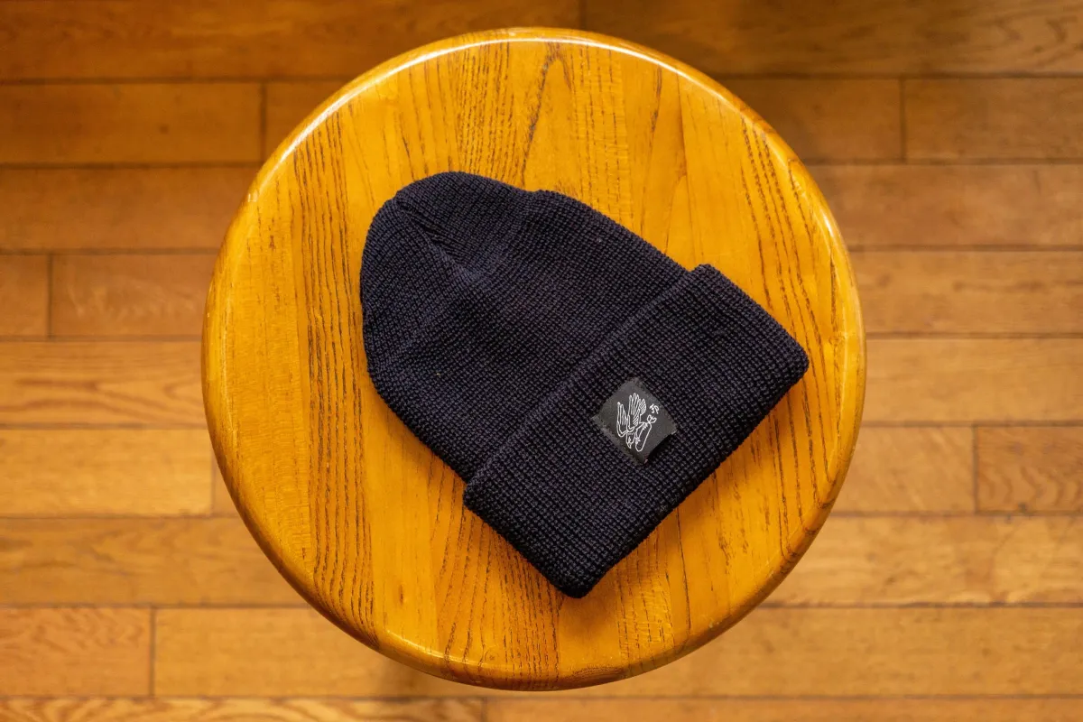 Franklin & Poe Merino Watch Cap - Navy sold by Franklin and Poe