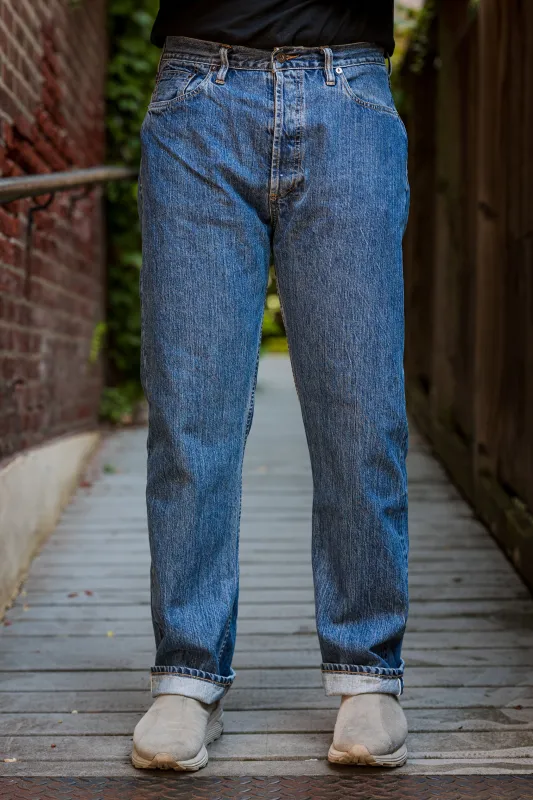 3sixteen CS-101xs Classic Straight ⁠-⁠ Stonewashed Indigo Selvedge sold by Franklin and Poe