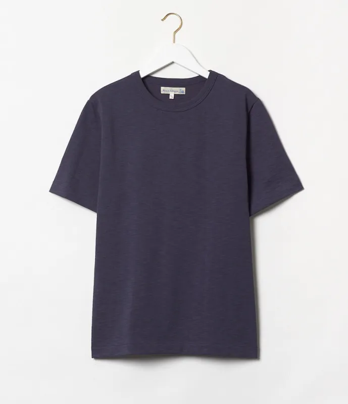 Merz b. Schwanen 2S14 Men's Crew Neck T-Shirt - Navy sold by Franklin and Poe