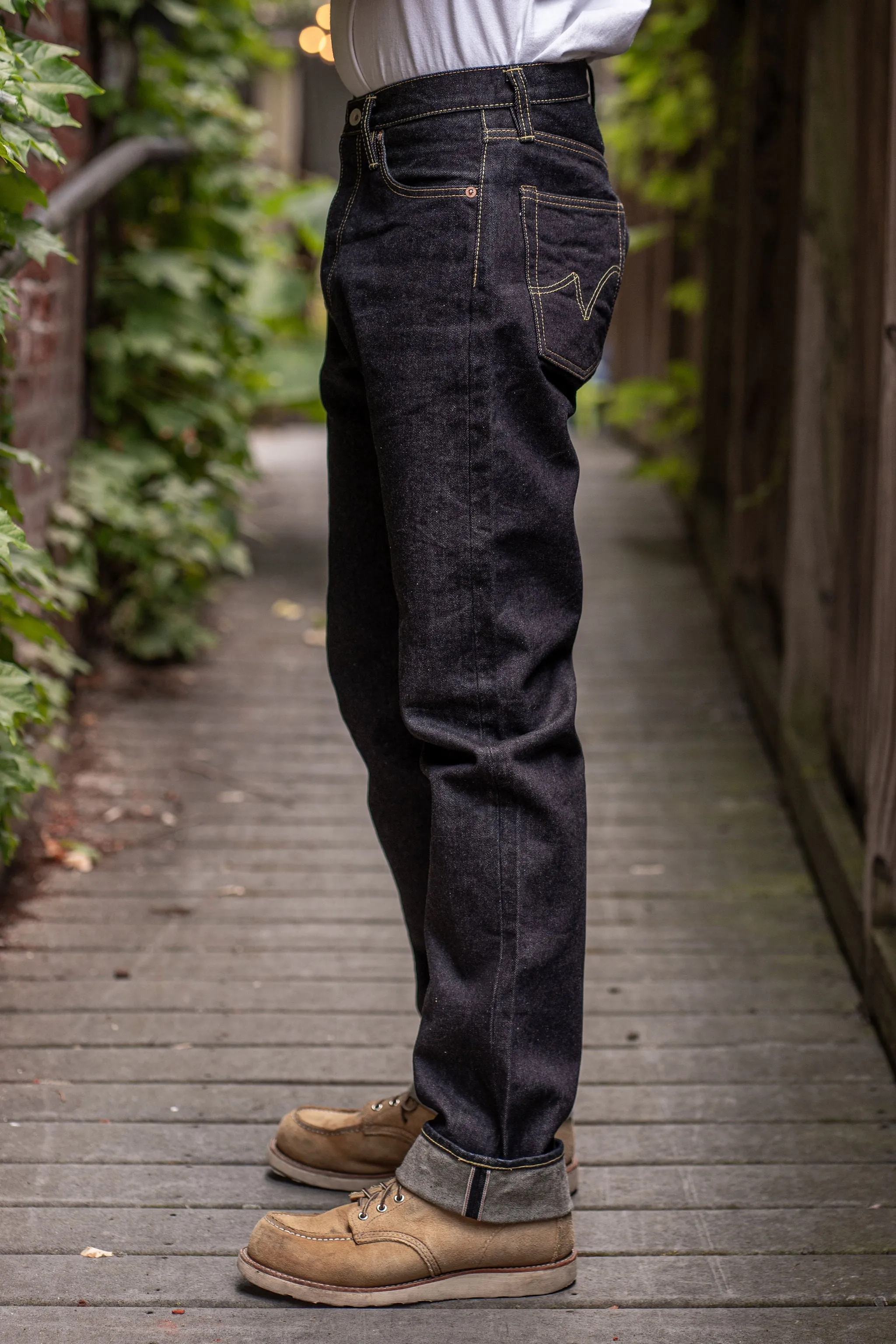 Iron Heart IH-888S-142 14oz Selvedge Denim Medium/High Rise Tapered Cut Jeans - Indigo sold by Franklin and Poe product image thumbnail 2