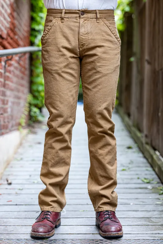 Freenote Cloth Workers Chino Slim Fit - 14oz Slub Tan sold by Franklin and Poe