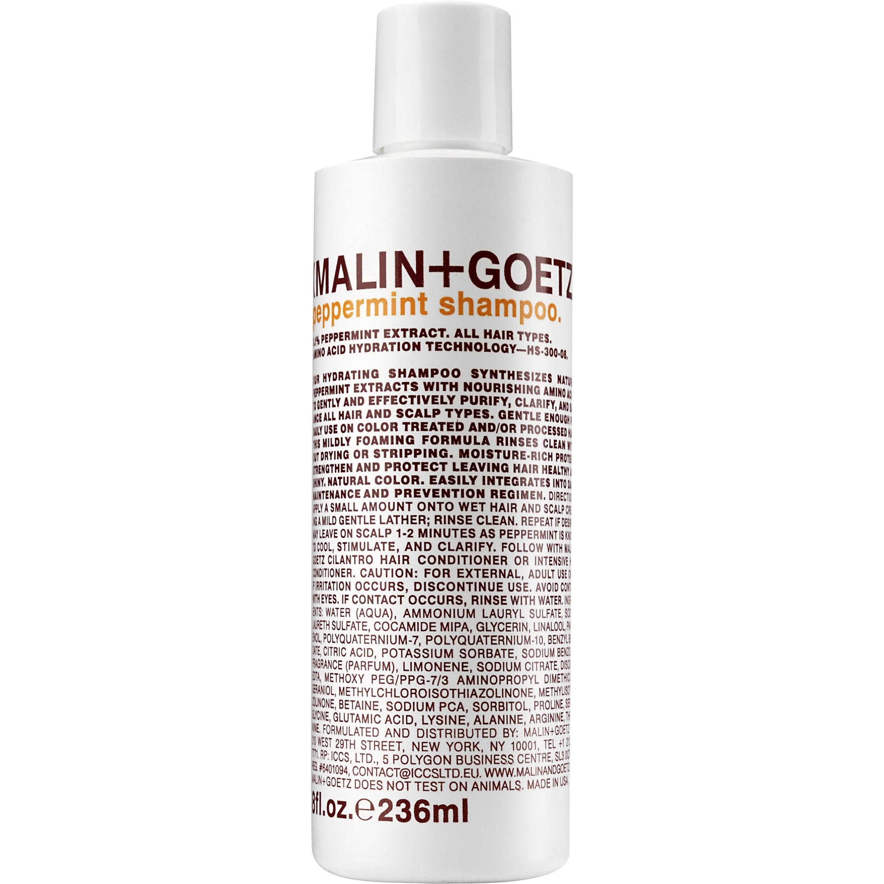 Malin + Goetz Peppermint Shampoo sold by Franklin and Poe