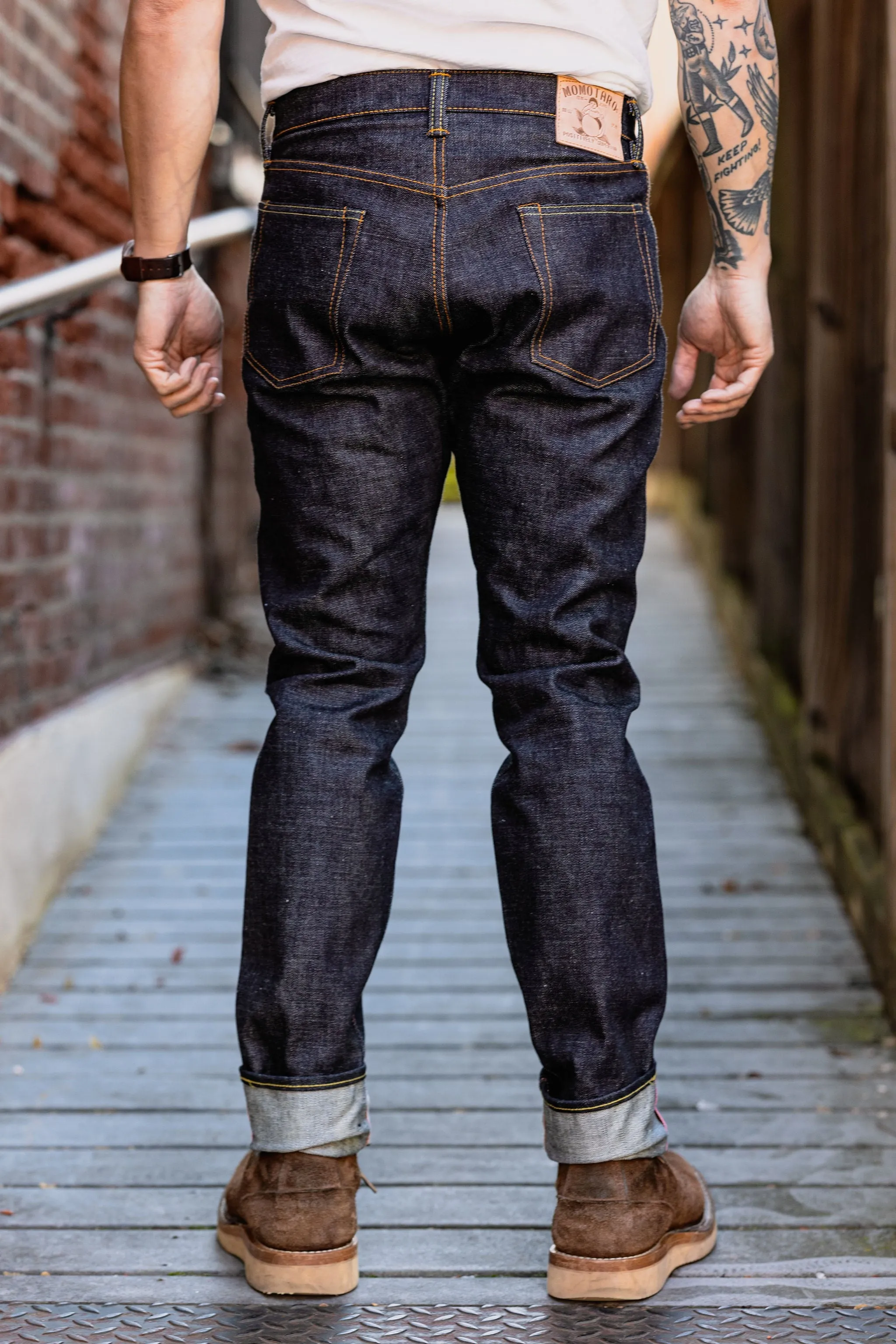 Momotaro 0405-V High Tapered 15.7oz Zimbabwe - Indigo sold by Franklin and Poe product image thumbnail 3