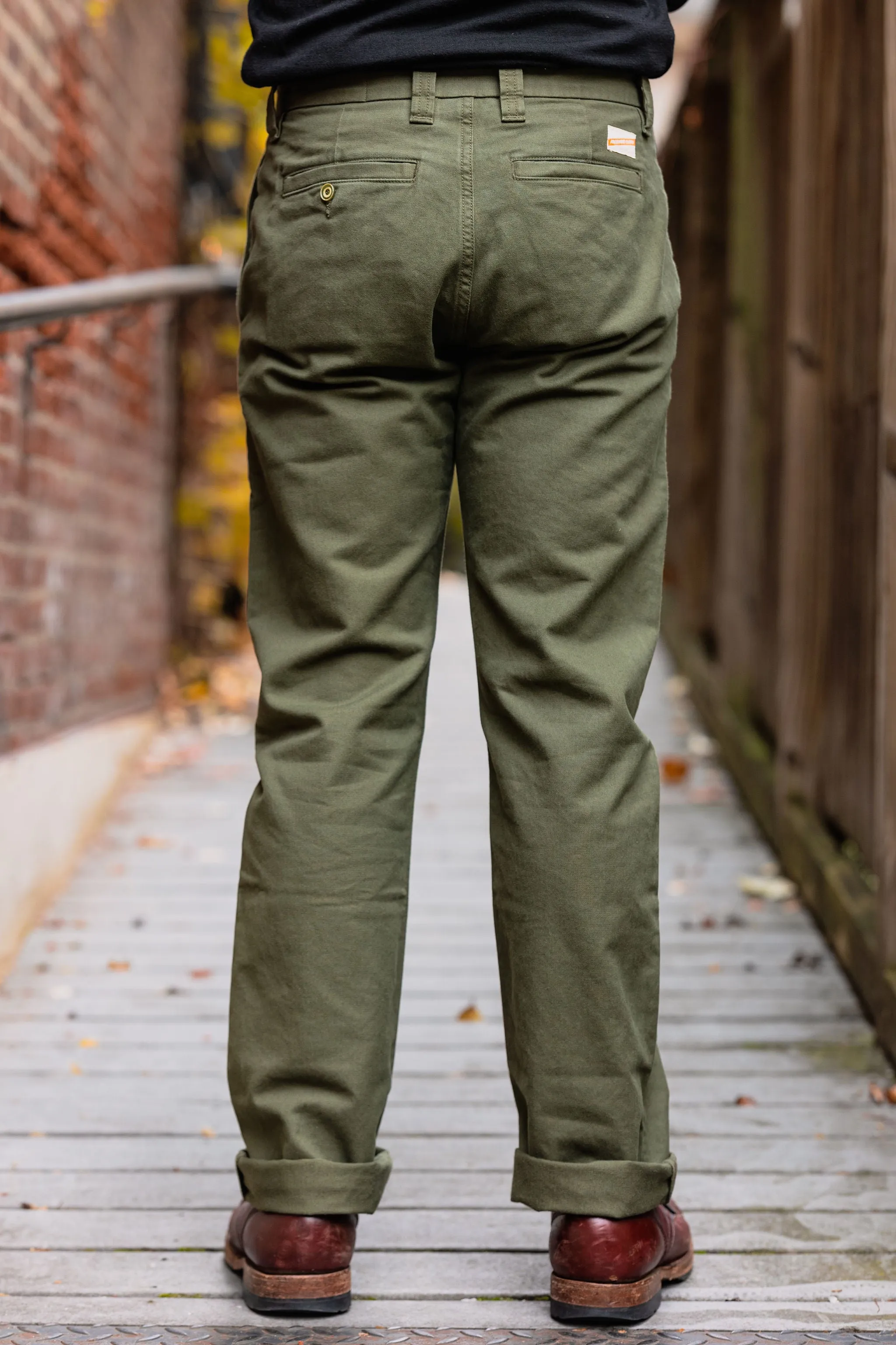 Freenote Cloth Deck Pant - Olive sold by Franklin and Poe product image thumbnail 3