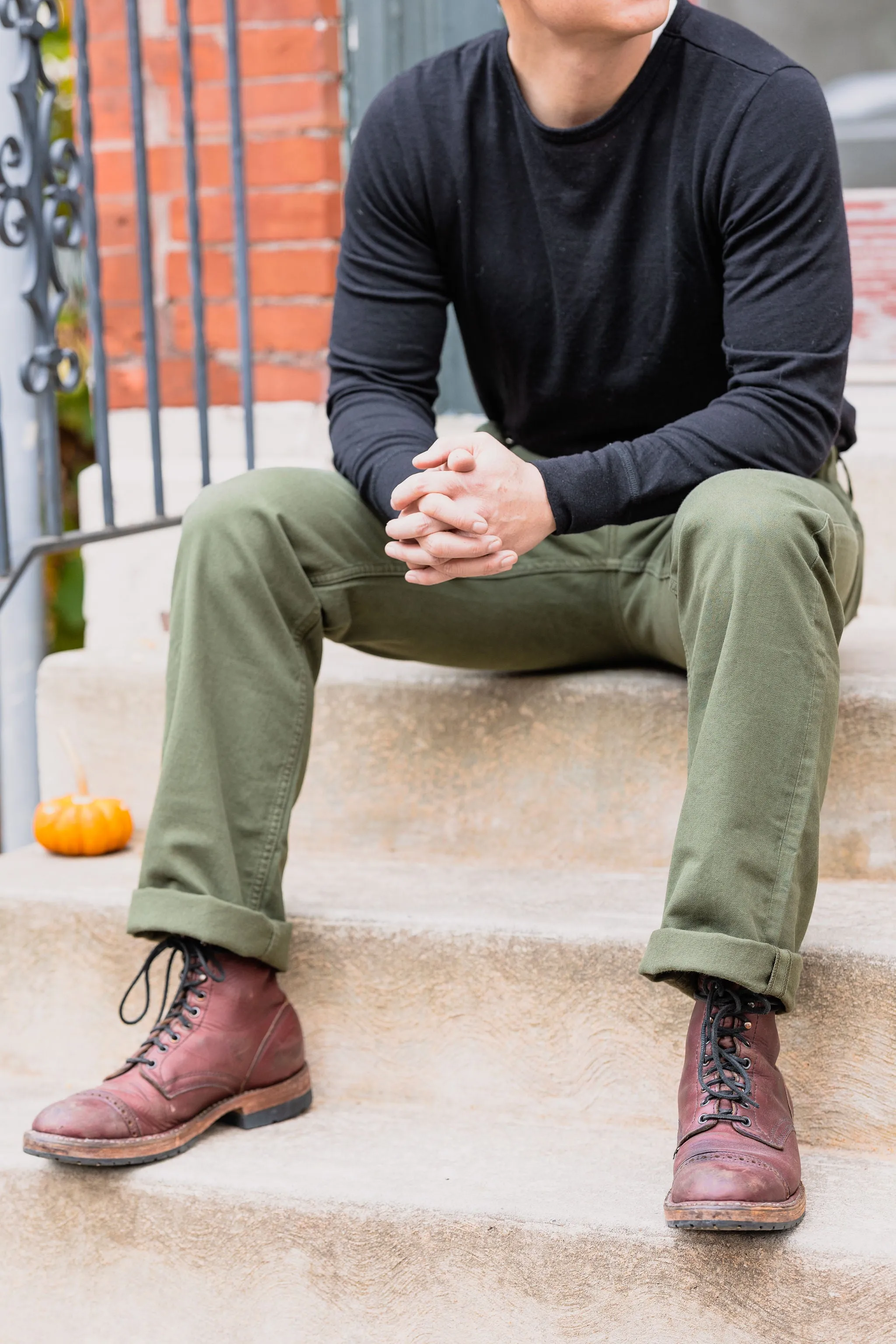 Freenote Cloth Deck Pant - Olive sold by Franklin and Poe product image thumbnail 4