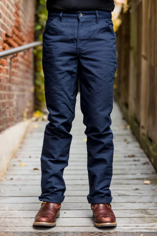 Left Field NYC Work Uniform Chino - Midnight Navy sold by Franklin and Poe