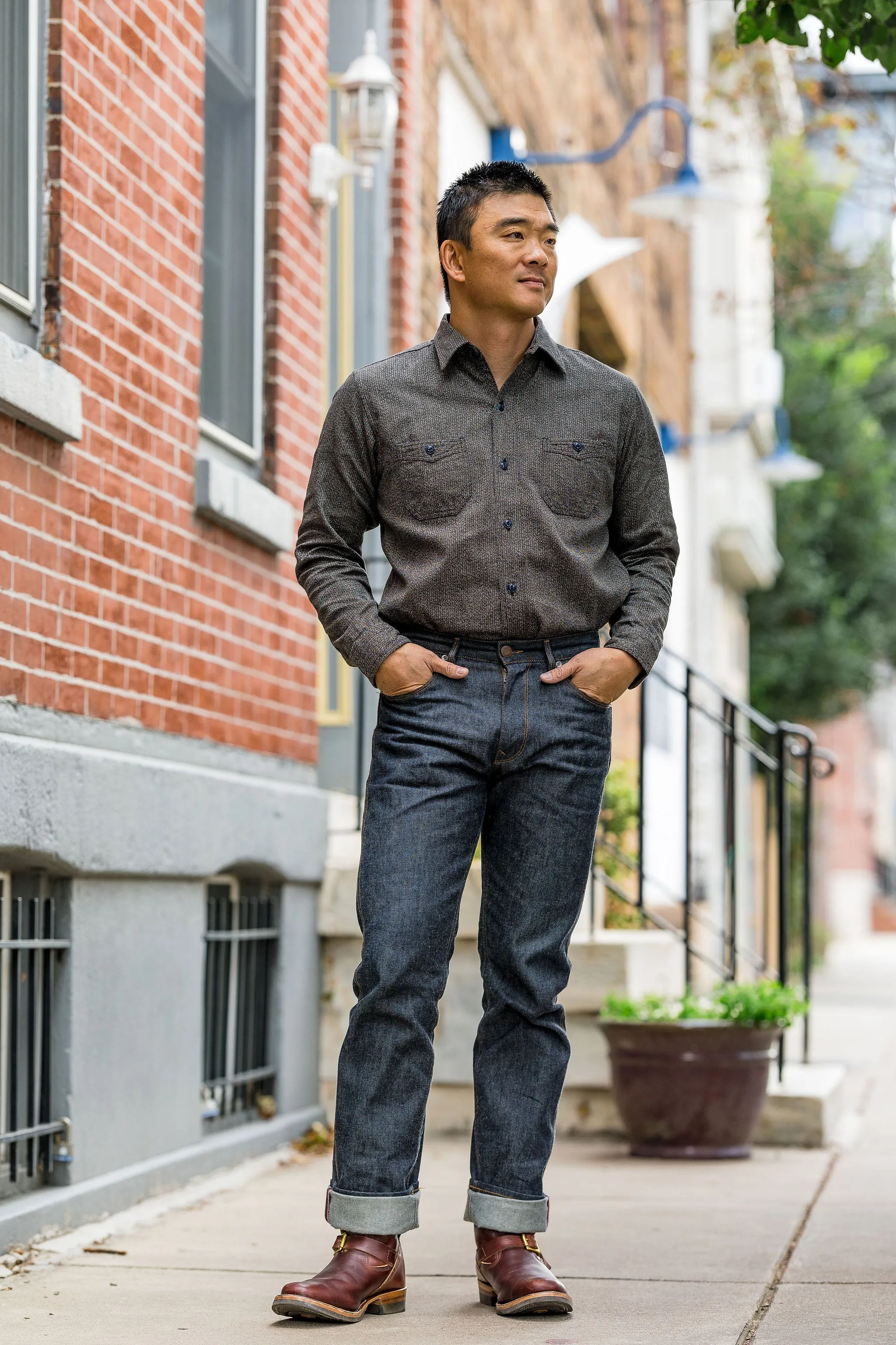 Freenote Cloth x Franklin & Poe Wilkes - 14oz Vidalia Mills Denim sold by Franklin and Poe product image thumbnail 5