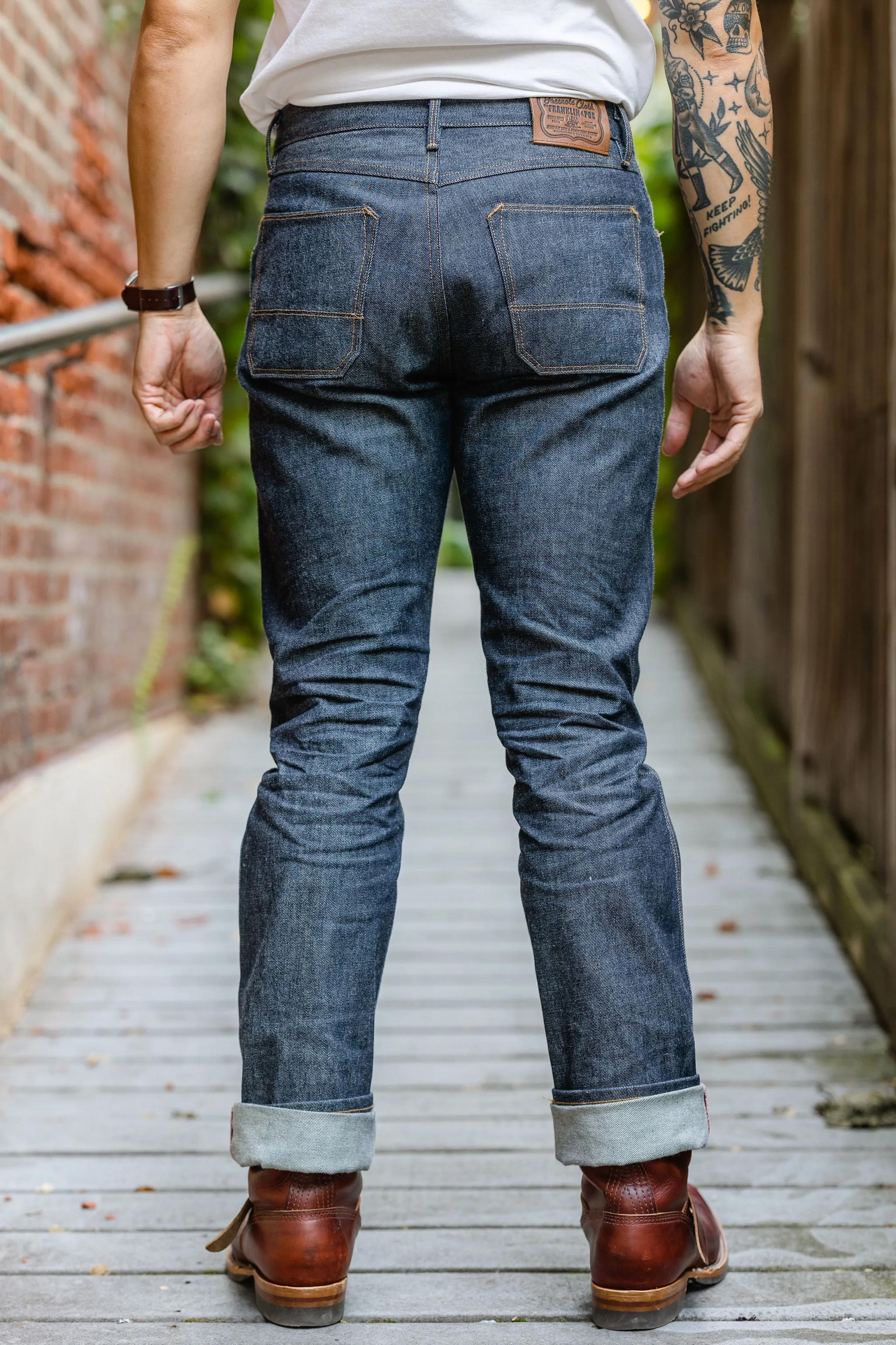 Freenote Cloth x Franklin & Poe Wilkes - 14oz Vidalia Mills Denim sold by Franklin and Poe product image thumbnail 3