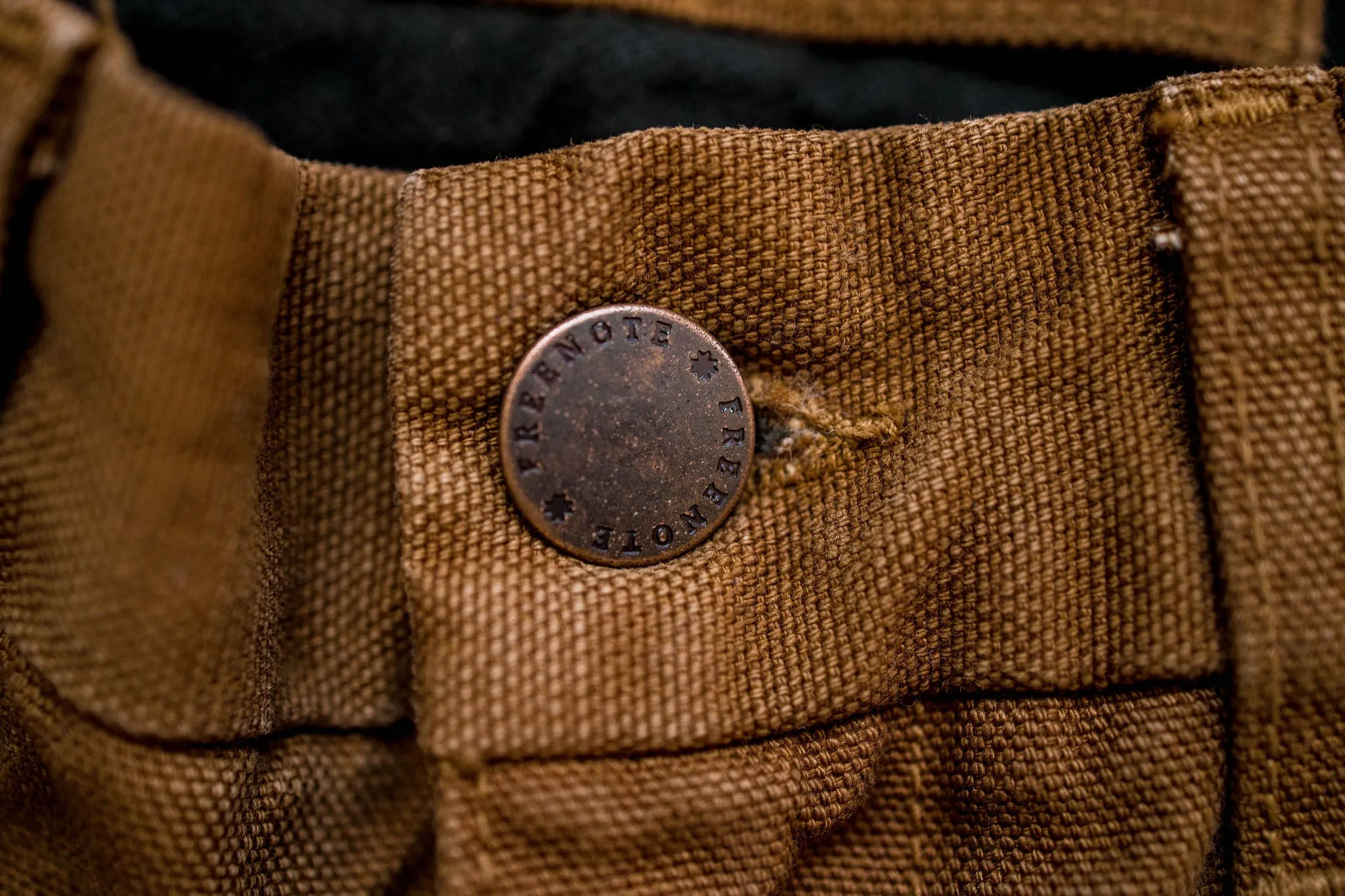 Freenote Cloth Workers Chino Slim Fit - 14oz Slub Rust sold by Franklin and Poe product image thumbnail 5