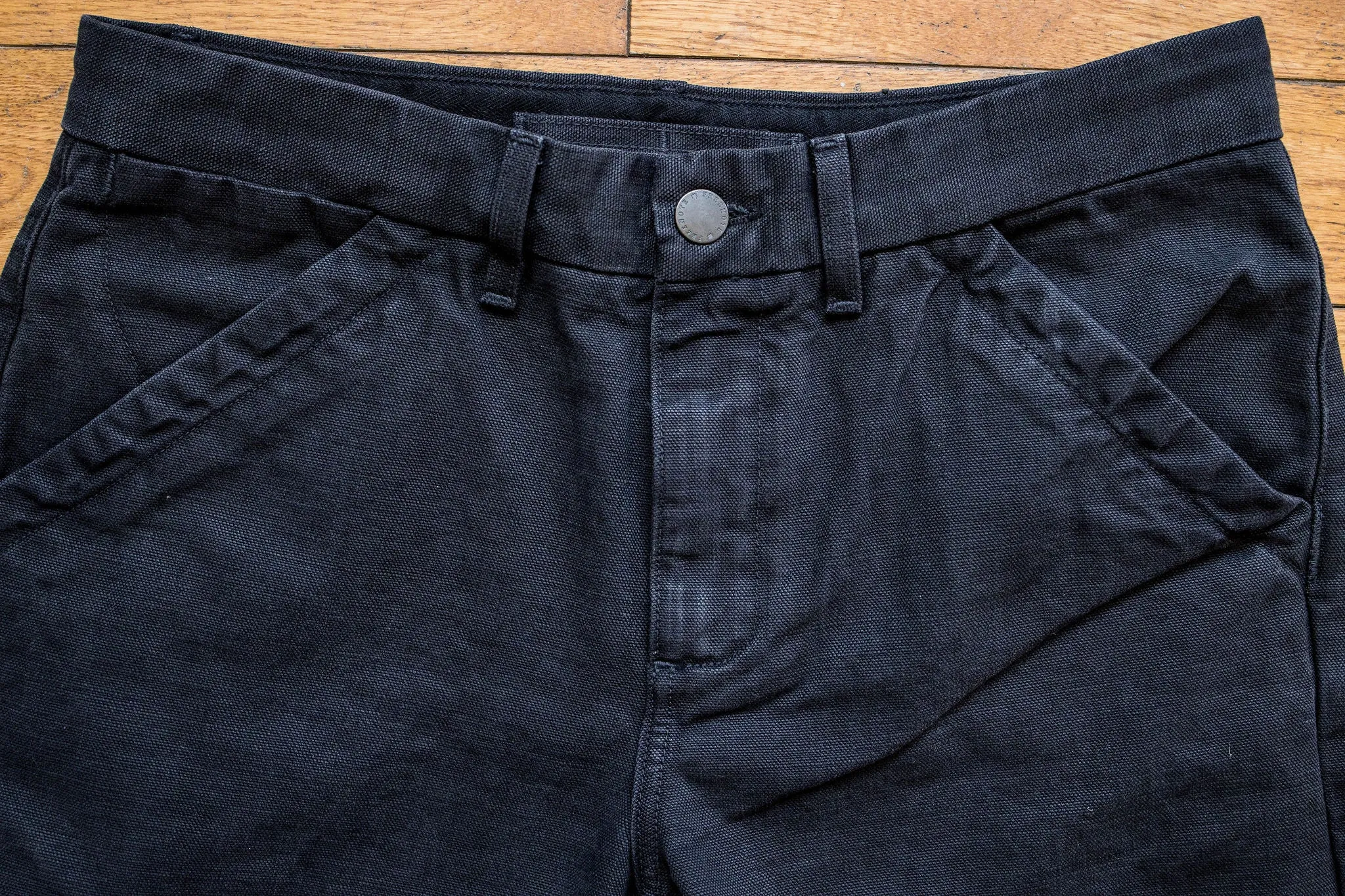 Freenote Cloth Workers Chino Slim Fit - 14oz Slub Black sold by Franklin and Poe product image thumbnail 4