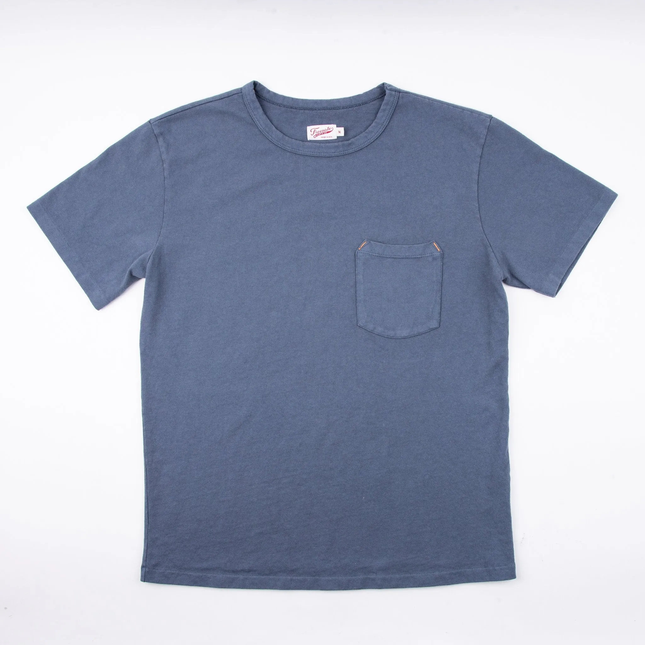 Freenote Cloth 13oz Pocket T-Shirt - Faded Blue sold by Franklin and Poe product image thumbnail 3