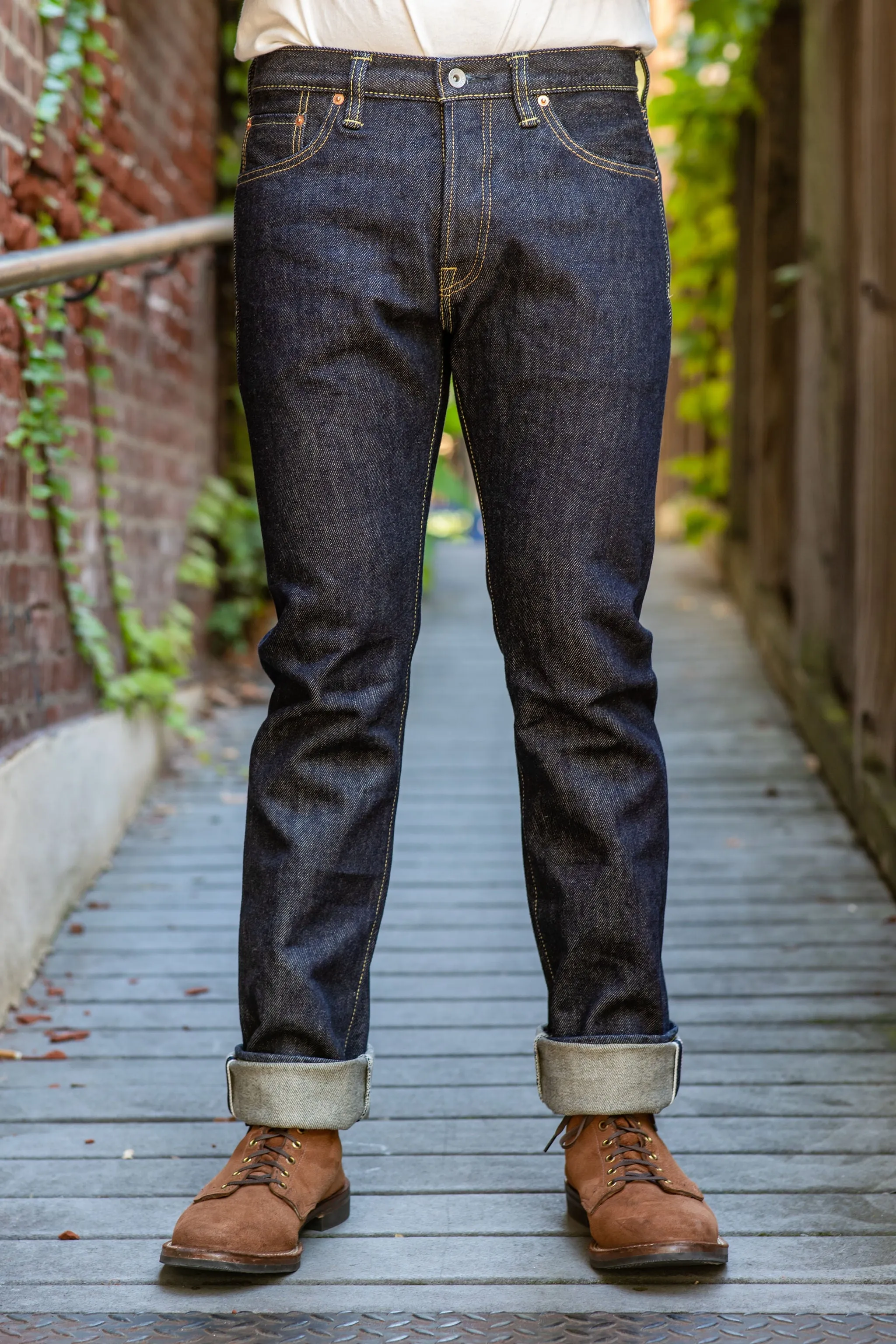 Iron Heart IH-555S-21 - 21oz. Selvedge Denim Super Slim sold by Franklin and Poe