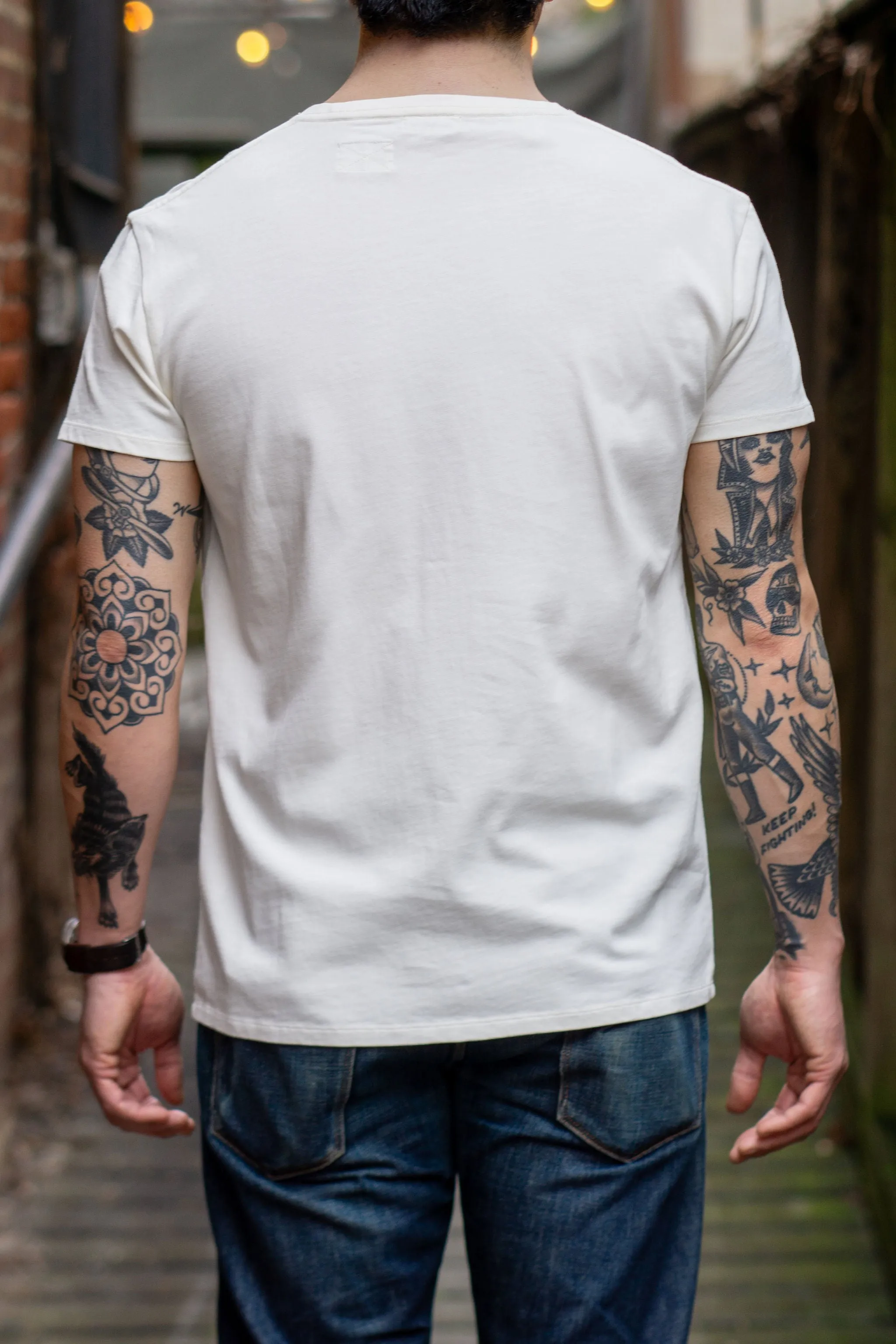 Indigofera Wilson T-Shirt - Cocatoo White sold by Franklin and Poe product image thumbnail 2