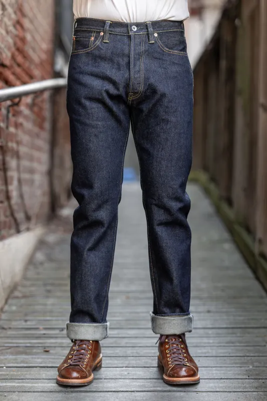 Iron Heart IH-888S-21 Indigo 21oz. Selvedge Denim - Tapered Cut sold by Franklin and Poe