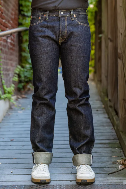 Iron Heart IH-666S-21 Indigo 21oz. Selvedge Denim - Slim Cut sold by Franklin and Poe