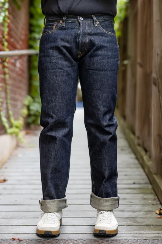 Iron Heart IH-634S Indigo 21 oz. Selvedge Denim - Straight Cut sold by Franklin and Poe