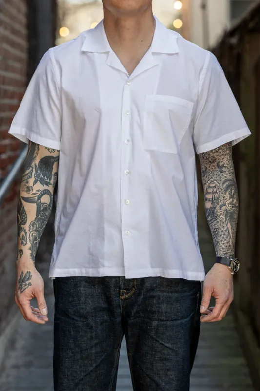 Hansen Garments Caleb Short Sleeve Cabana Shirt - White sold by Franklin and Poe