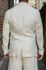 Hansen Garments Charlie Three Button Blazer - Off White Gauze sold by Franklin and Poe