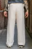 Hansen Garments Bobby Wide Pleated Trousers - Off White Gauze sold by Franklin and Poe