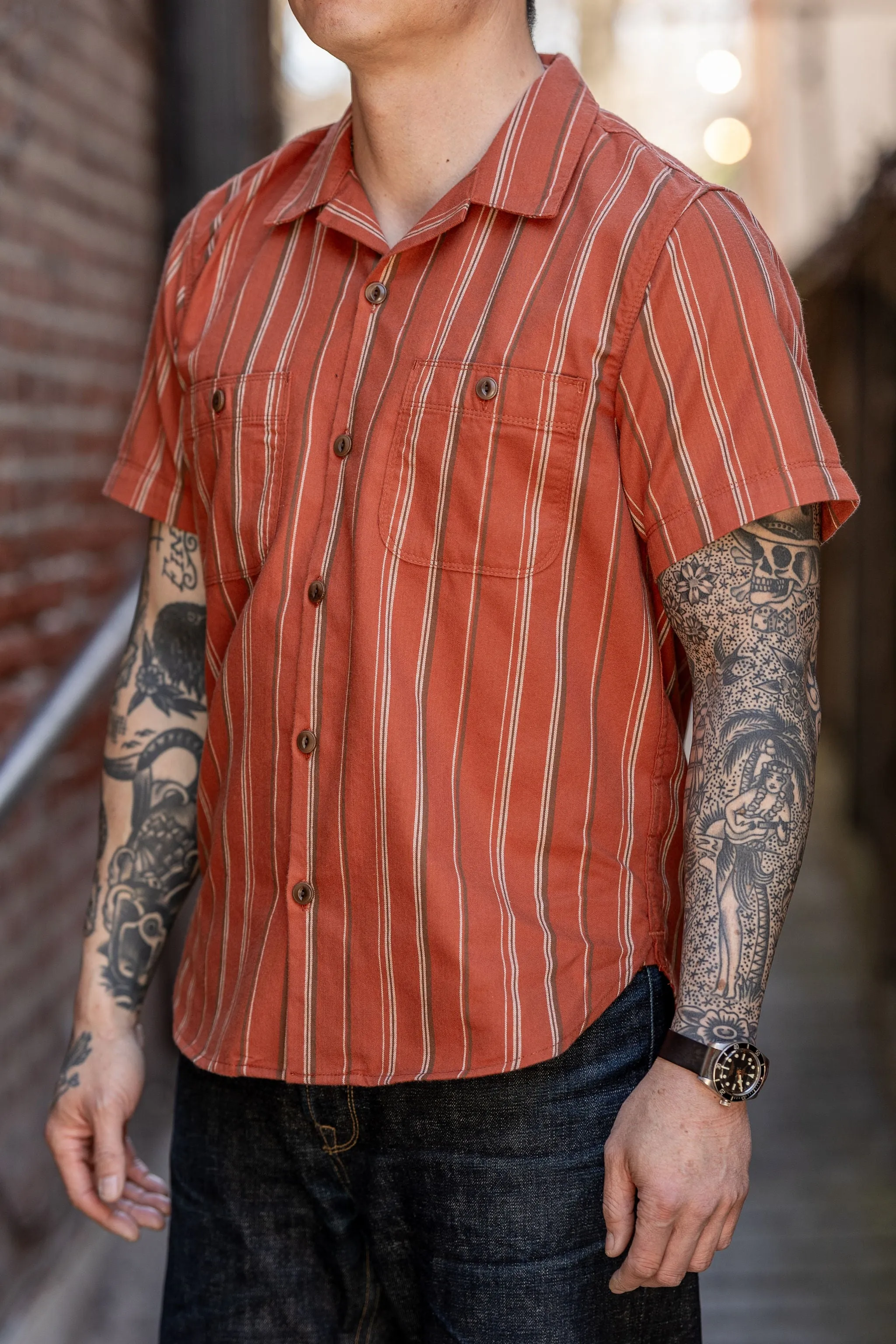 Freenote Cloth Dayton - Orange Stripe sold by Franklin and Poe product image thumbnail 2