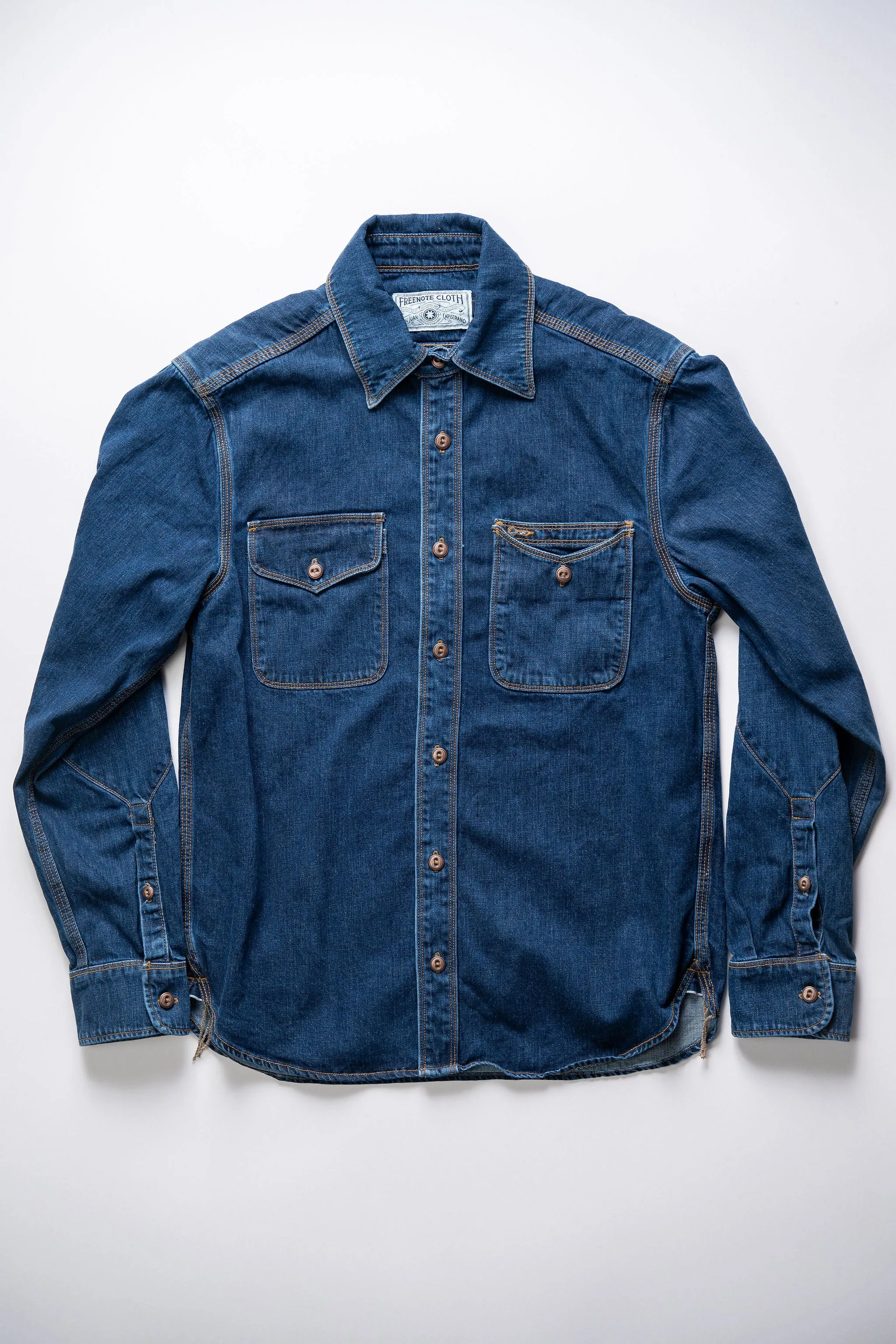 Freenote Cloth Lambert - Stone Washed Denim sold by Franklin and Poe product image thumbnail 4