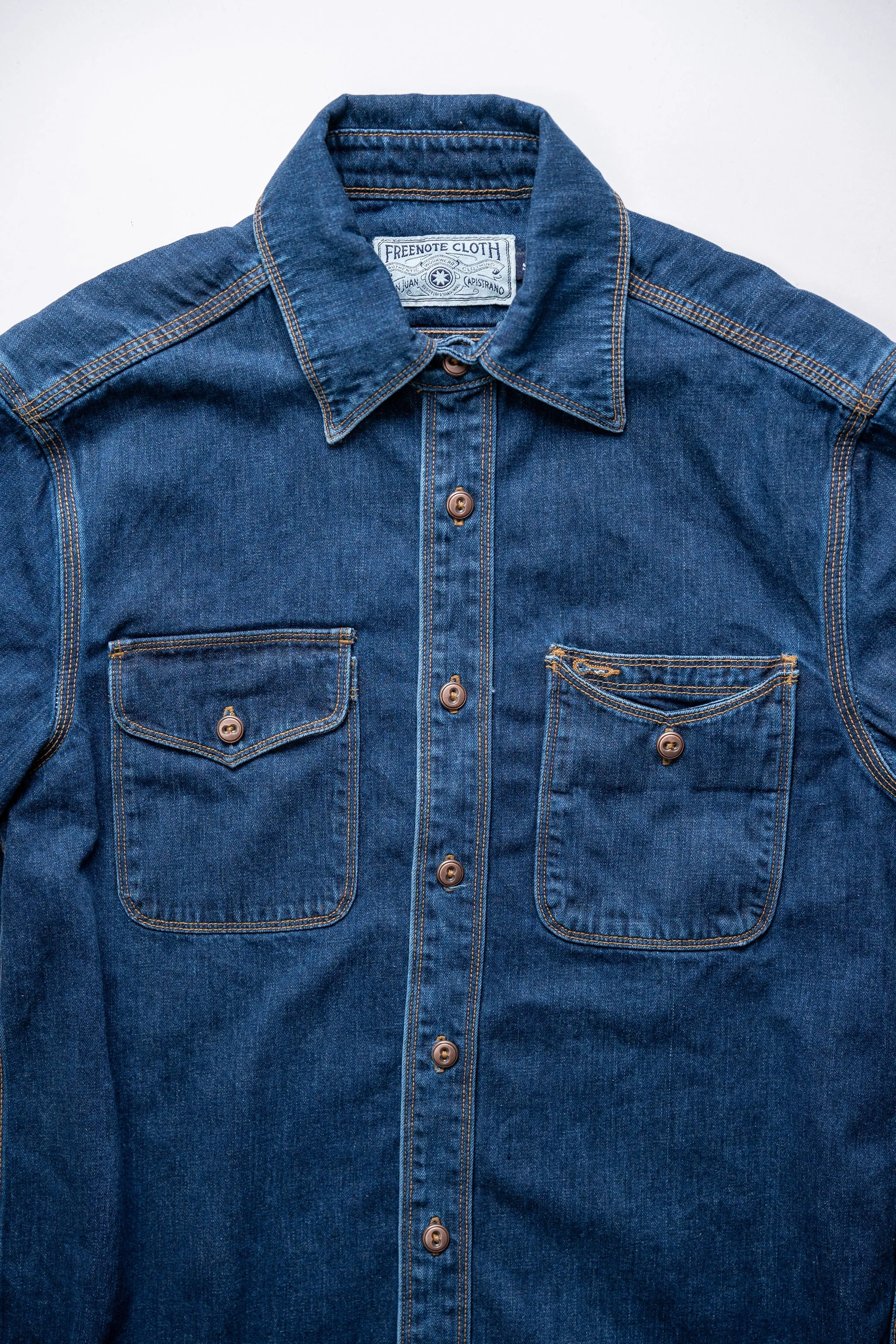 Freenote Cloth Lambert - Stone Washed Denim sold by Franklin and Poe product image thumbnail 5