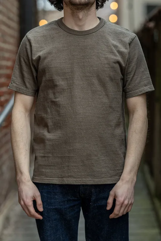 UES No. 8 Slub Nep Short Sleeve Tee - Brown sold by Franklin and Poe