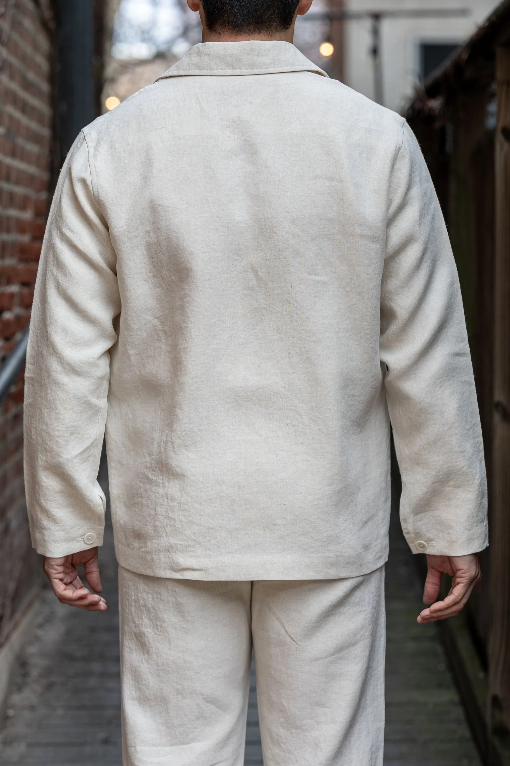 Blluemade Blazer - Belgian Linen Natural sold by Franklin and Poe product image thumbnail 3