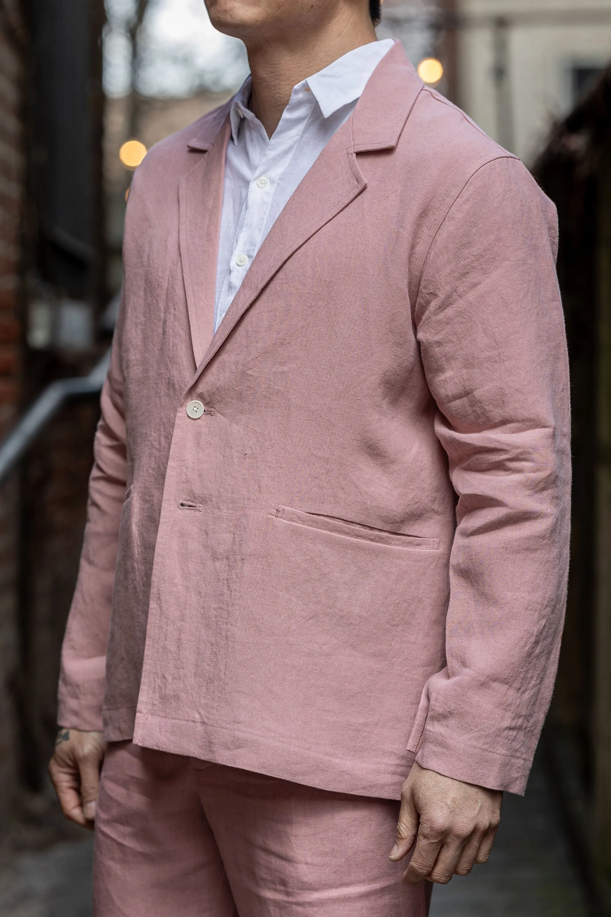 Blluemade Blazer - Belgian Linen Pink sold by Franklin and Poe product image thumbnail 2