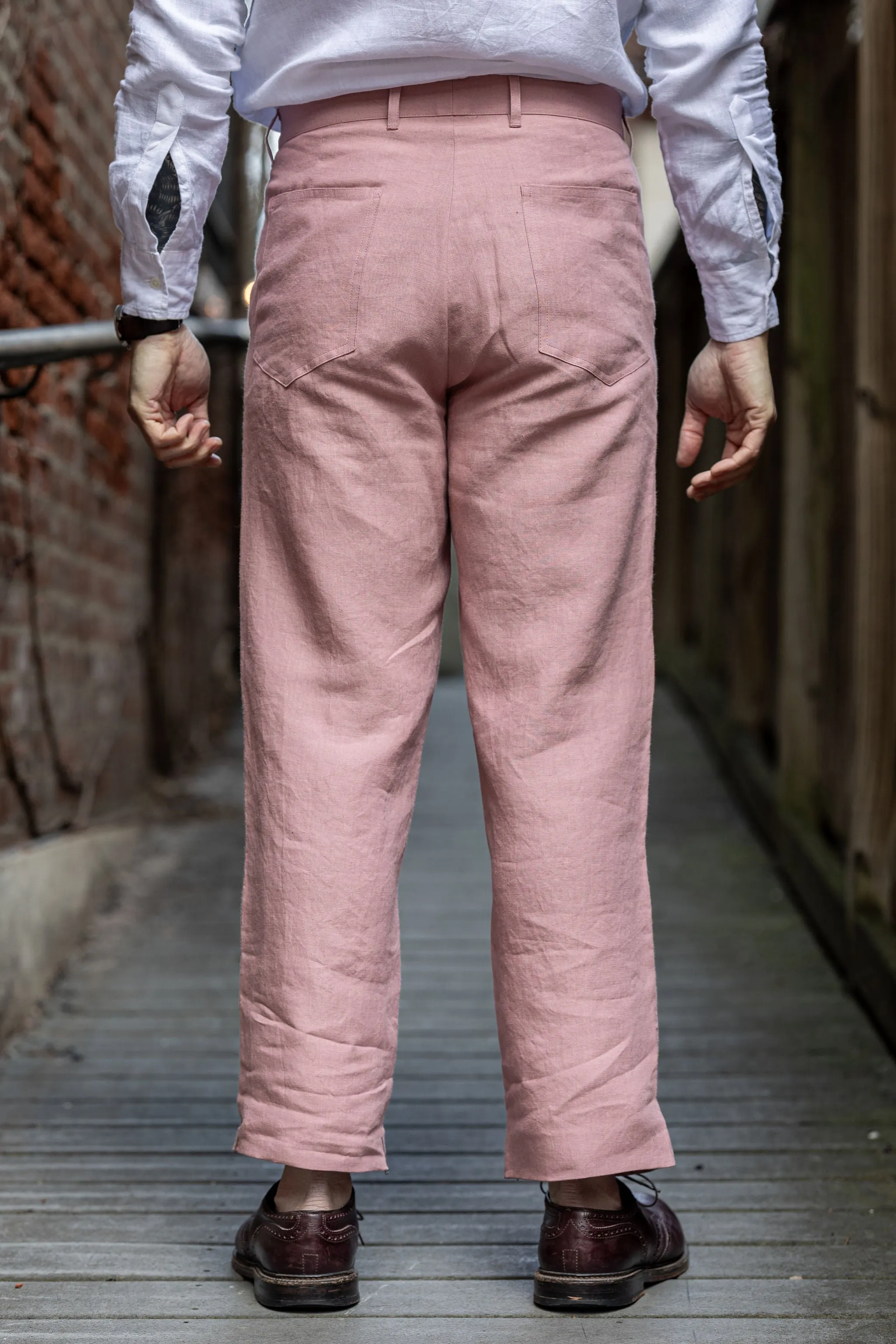 Blluemade Sateen Pant - Belgian Linen Pink sold by Franklin and Poe product image thumbnail 3