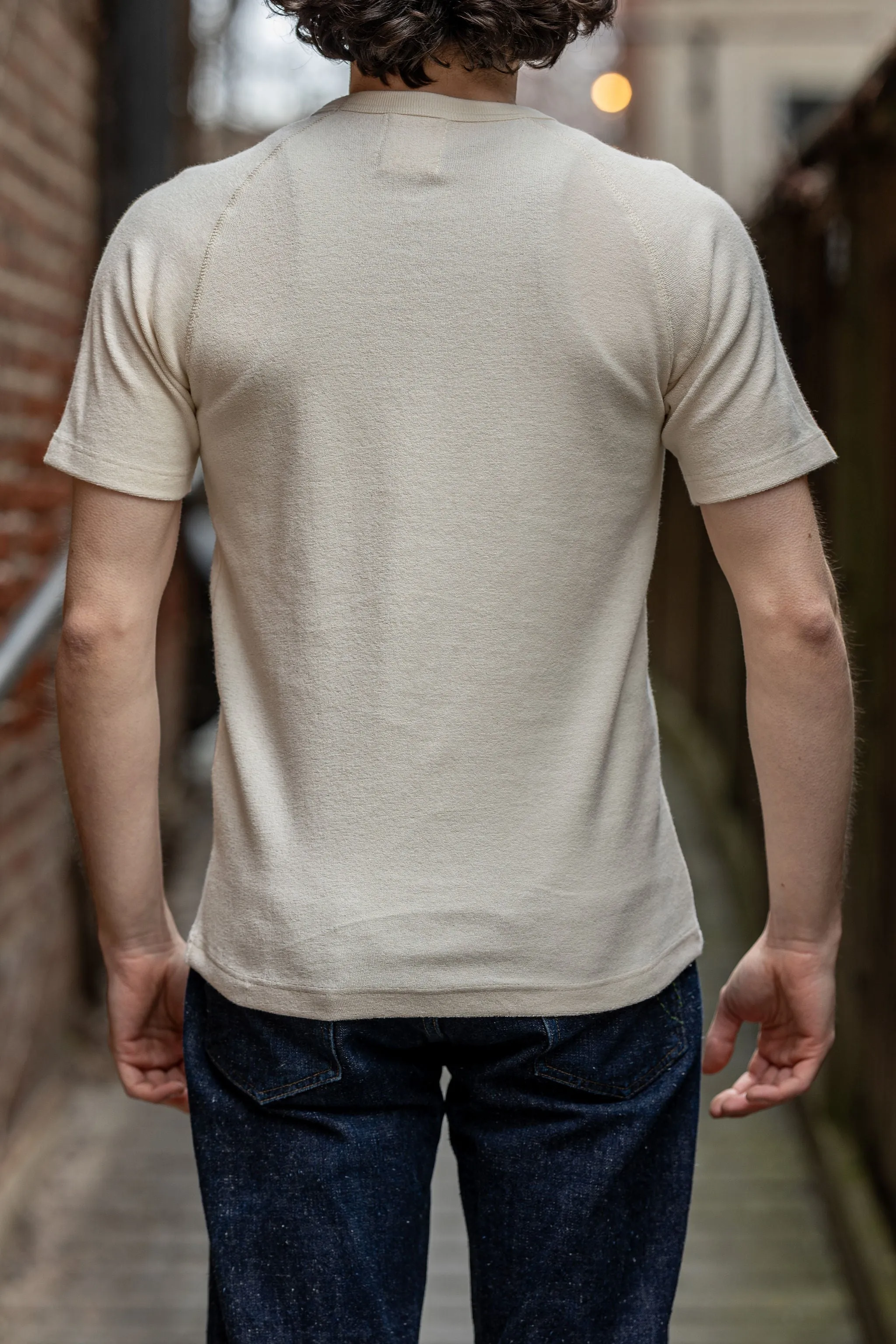 Heimat Textil Raglan Terry Tee - Seashell sold by Franklin and Poe product image thumbnail 2