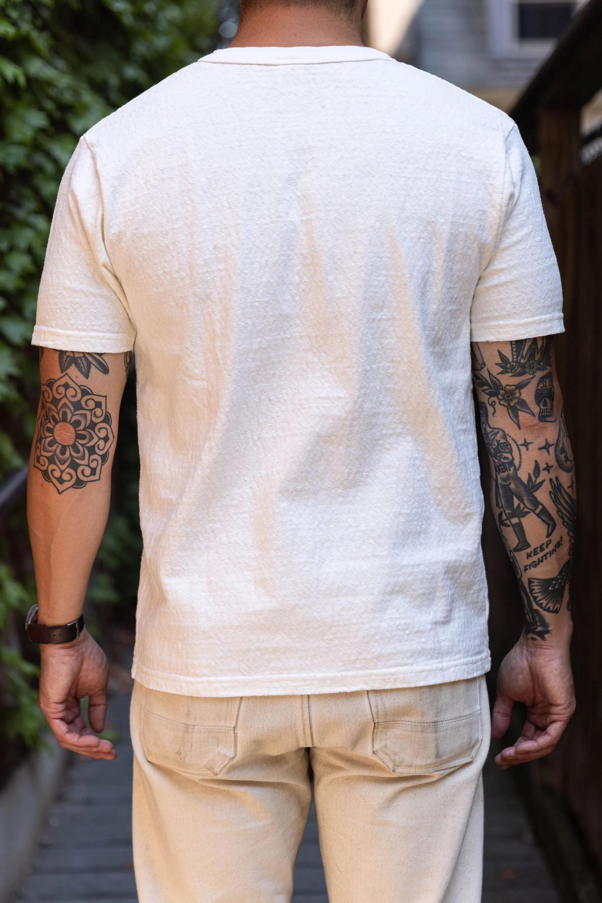 UES No. 8 Slub Nep Short Sleeve Tee - White sold by Franklin and Poe product image thumbnail 2