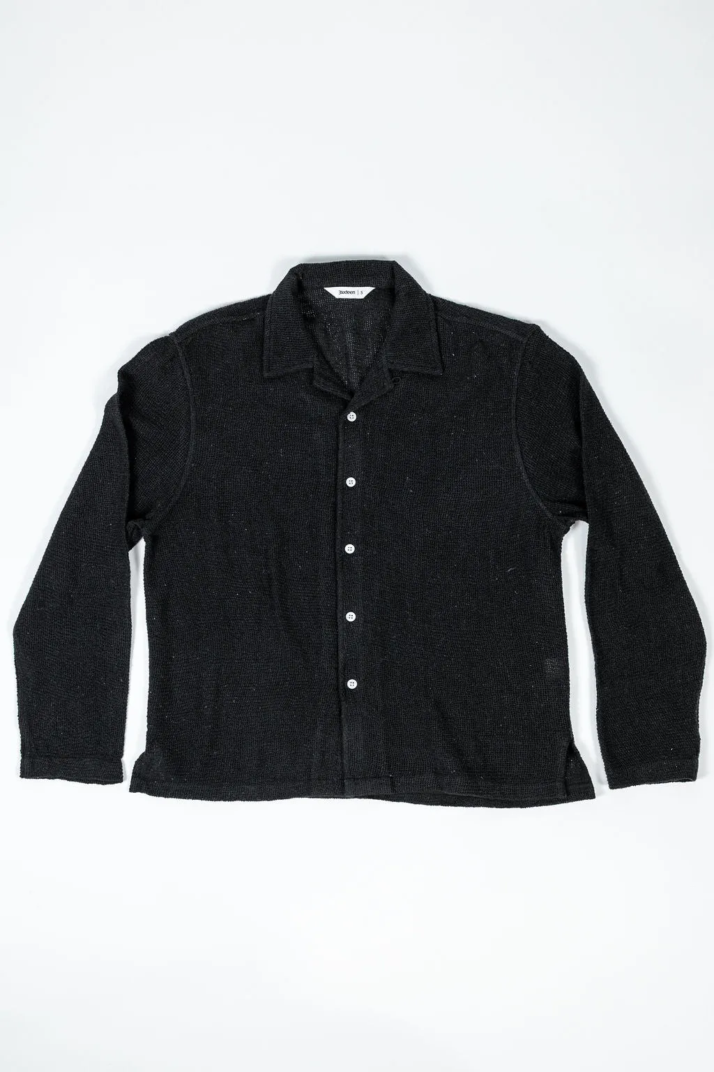 3sixteen Loop Collar Shirt - Black Mesh sold by Franklin and Poe product image thumbnail 4