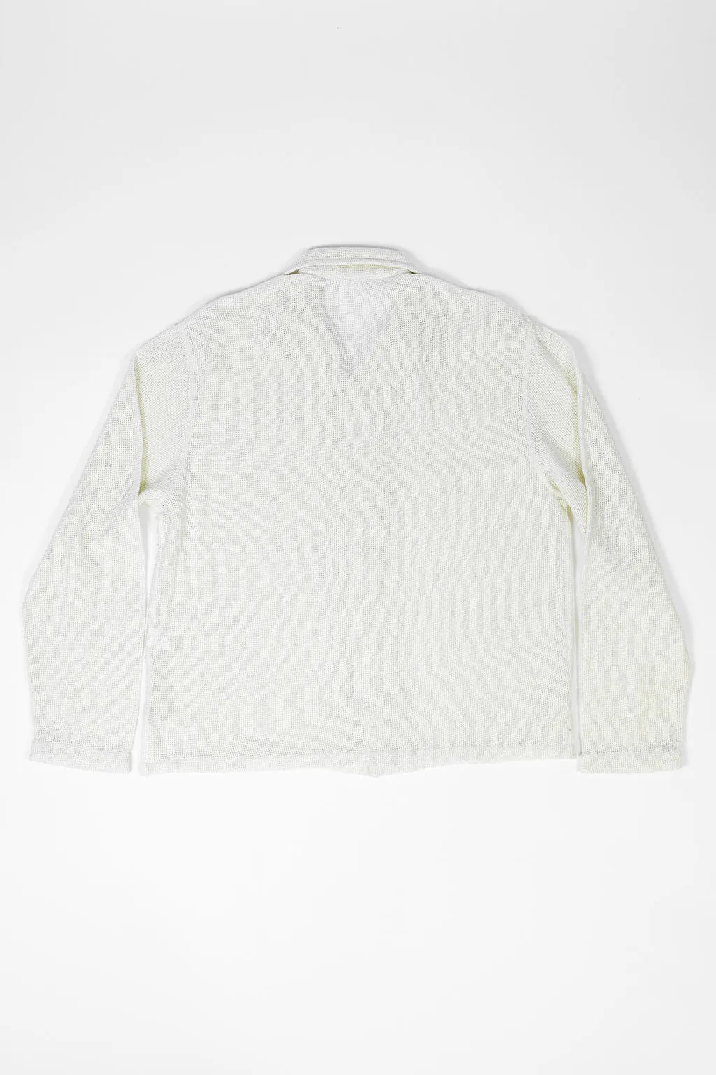 3sixteen Loop Collar Shirt - Ecru Mesh sold by Franklin and Poe product image thumbnail 5