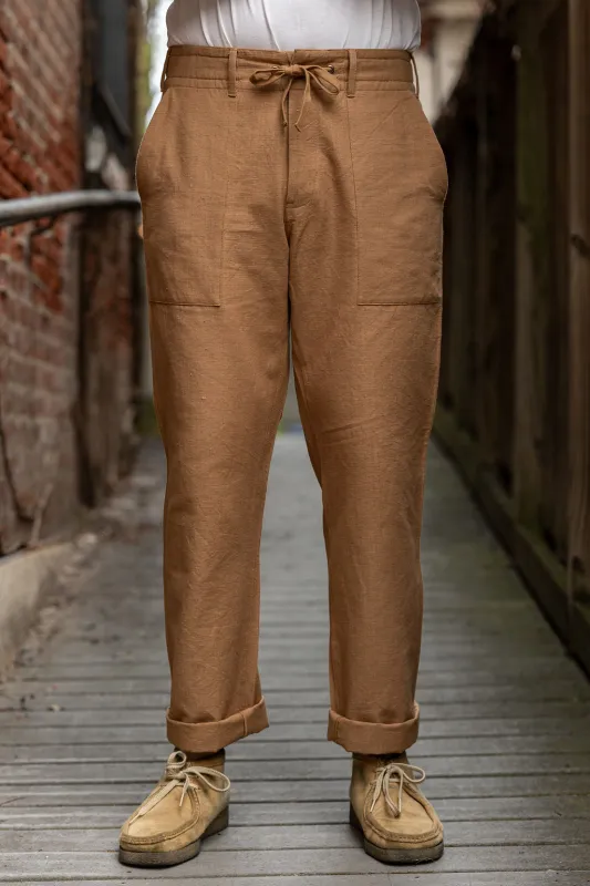 Indi + Ash Obelisk Pant - Handwoven Cutch Denim sold by Franklin and Poe