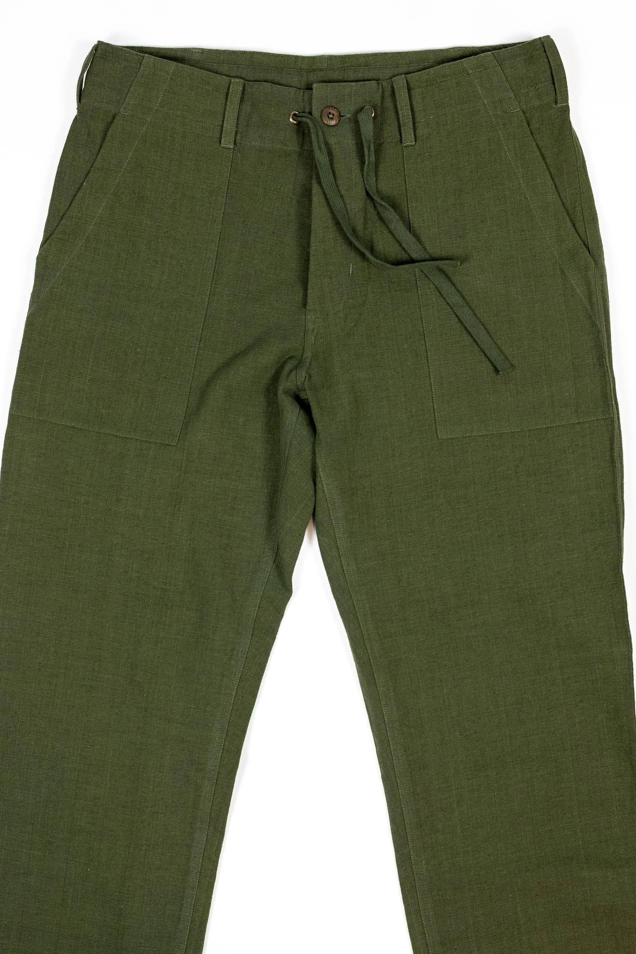 Indi + Ash Obelisk Pant - Handwoven Forest Denim sold by Franklin and Poe product image thumbnail 4